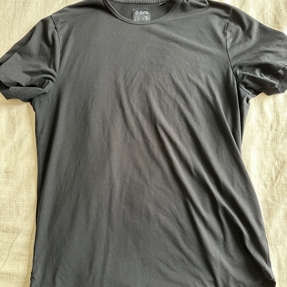 Cuts Clothing Black Short Sleeve Tee
